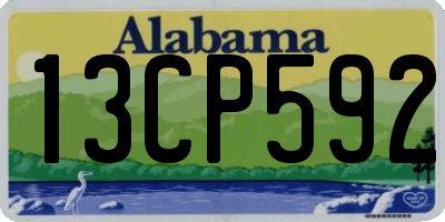AL license plate 13CP592
