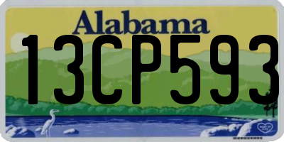 AL license plate 13CP593