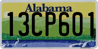 AL license plate 13CP601