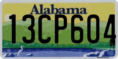 AL license plate 13CP604