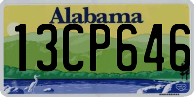AL license plate 13CP646