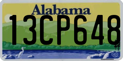 AL license plate 13CP648