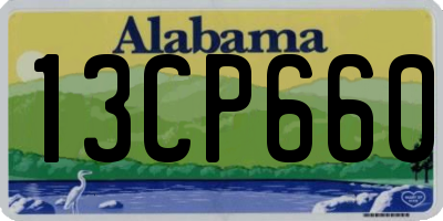 AL license plate 13CP660