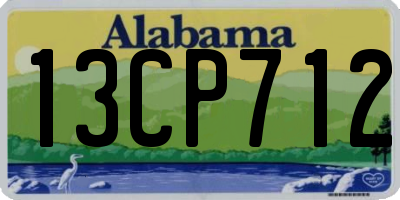 AL license plate 13CP712