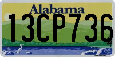 AL license plate 13CP736