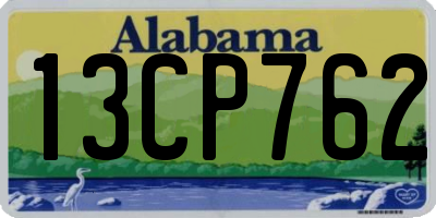 AL license plate 13CP762