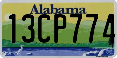 AL license plate 13CP774