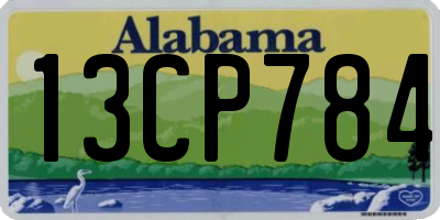 AL license plate 13CP784