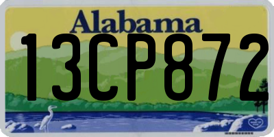 AL license plate 13CP872