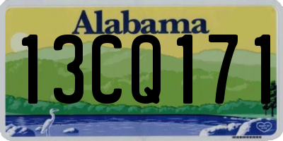 AL license plate 13CQ171
