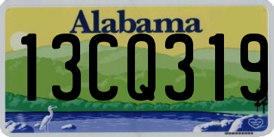 AL license plate 13CQ319