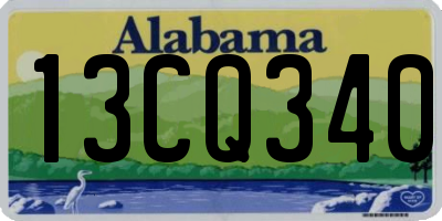 AL license plate 13CQ340