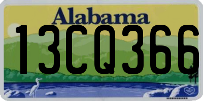 AL license plate 13CQ366