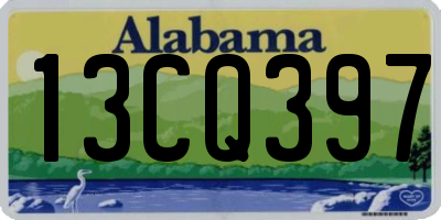 AL license plate 13CQ397