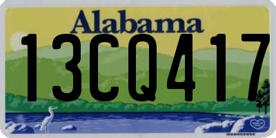 AL license plate 13CQ417
