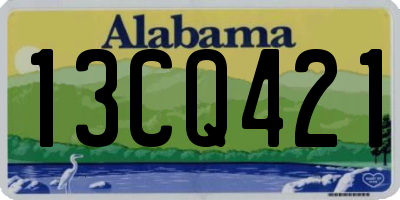 AL license plate 13CQ421