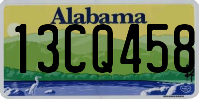 AL license plate 13CQ458