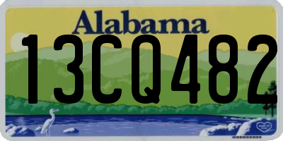AL license plate 13CQ482