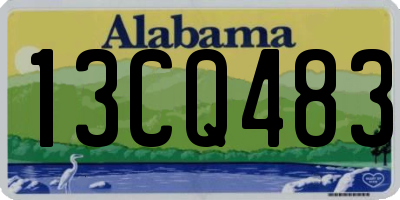 AL license plate 13CQ483
