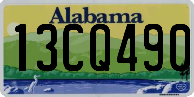 AL license plate 13CQ490