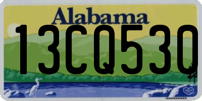 AL license plate 13CQ530