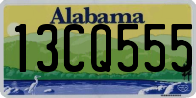 AL license plate 13CQ555