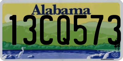AL license plate 13CQ573