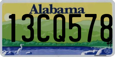 AL license plate 13CQ578