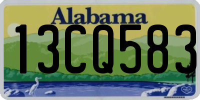 AL license plate 13CQ583