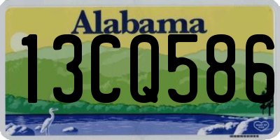 AL license plate 13CQ586