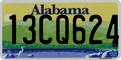 AL license plate 13CQ624