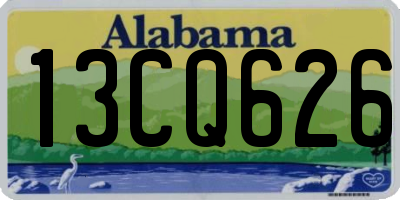 AL license plate 13CQ626