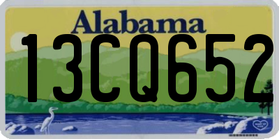 AL license plate 13CQ652