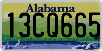 AL license plate 13CQ665
