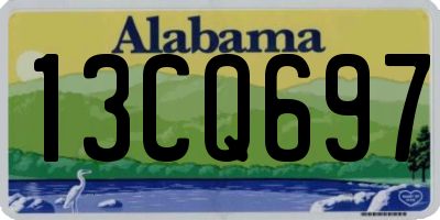 AL license plate 13CQ697