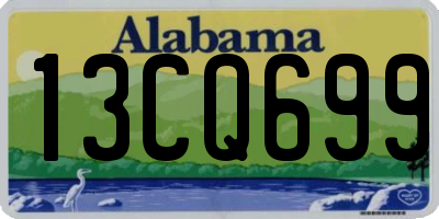 AL license plate 13CQ699