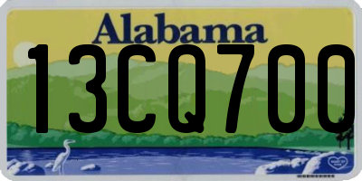 AL license plate 13CQ700