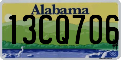 AL license plate 13CQ706