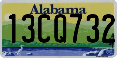 AL license plate 13CQ732