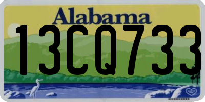 AL license plate 13CQ733