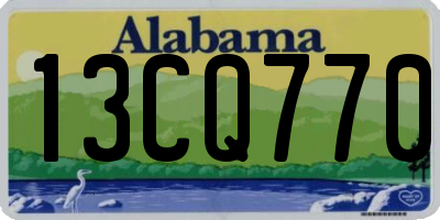AL license plate 13CQ770