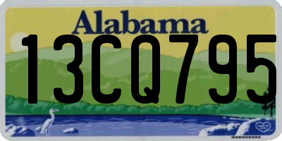 AL license plate 13CQ795