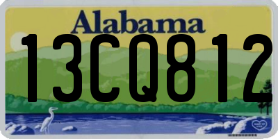 AL license plate 13CQ812