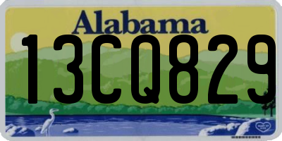 AL license plate 13CQ829