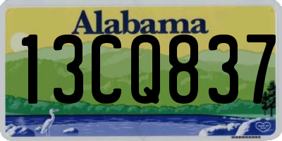 AL license plate 13CQ837