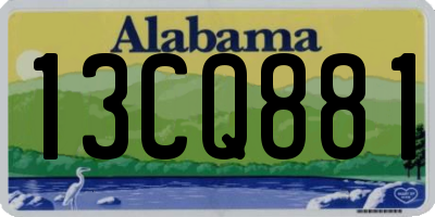 AL license plate 13CQ881