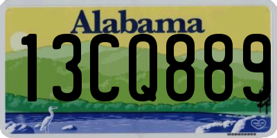 AL license plate 13CQ889