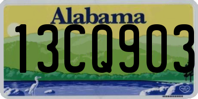 AL license plate 13CQ903