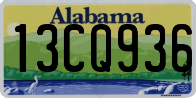 AL license plate 13CQ936