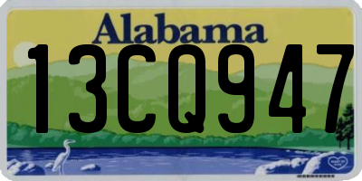 AL license plate 13CQ947
